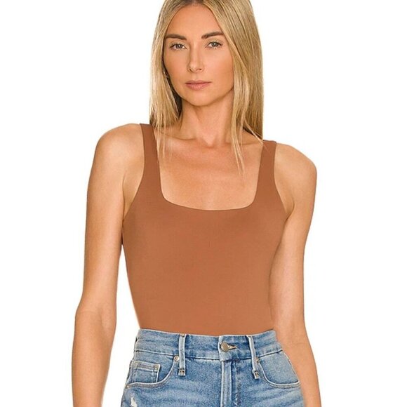 NWT Good American Modern Tank Bodysuit in Rust001 - Size 1 (Small) - Picture 1 of 9